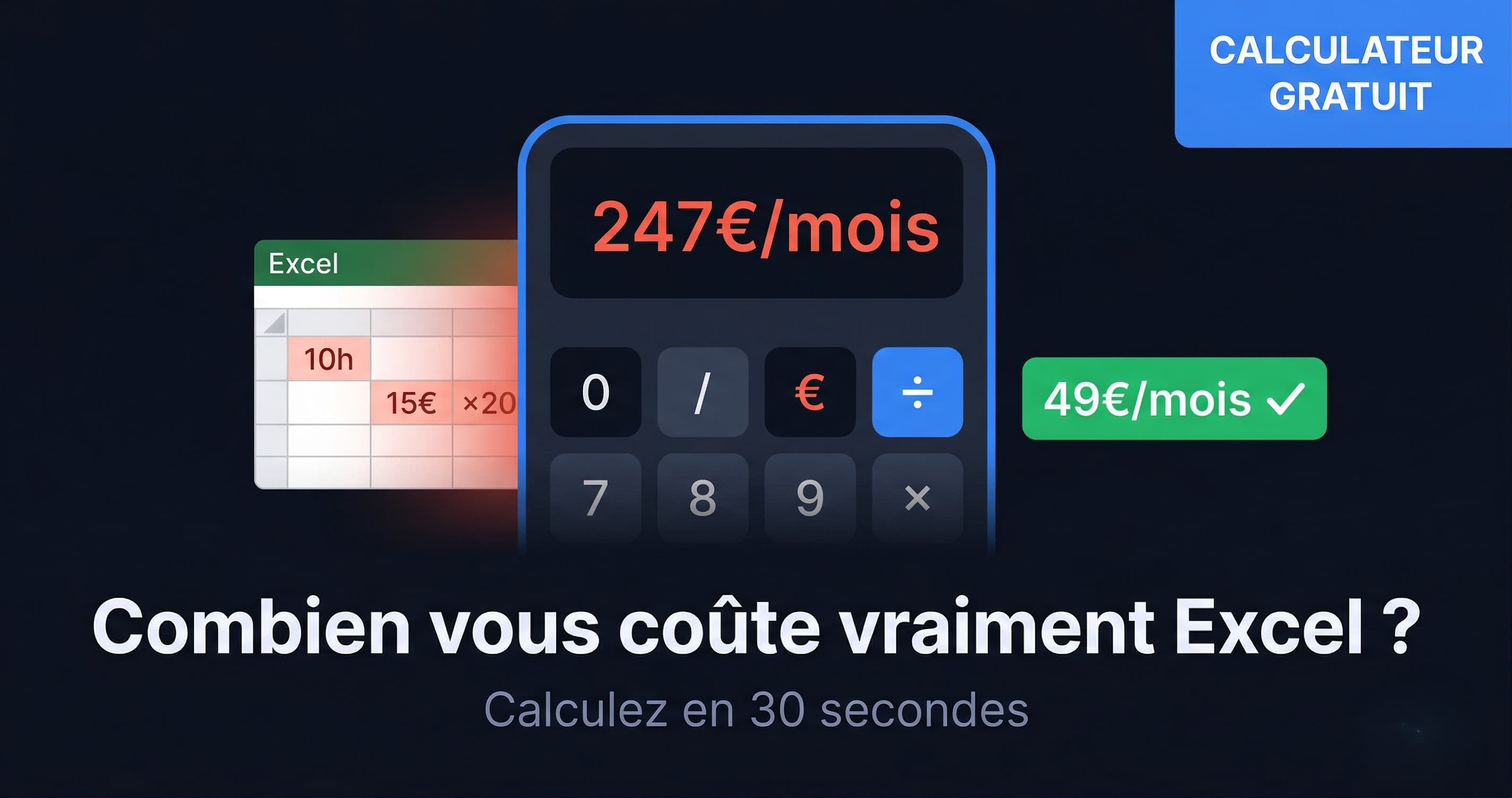Calculateur : combien vous coûte vraiment Excel pour gérer vos locations ?